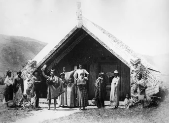Whare Runanga - Wairoa, ca. 1865-70